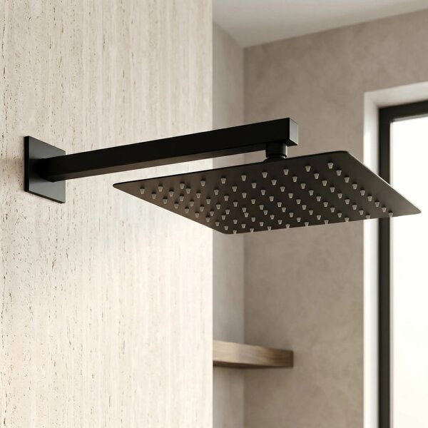 Kvadratna nadglavna prha REA JS-P015B 30cm Black
