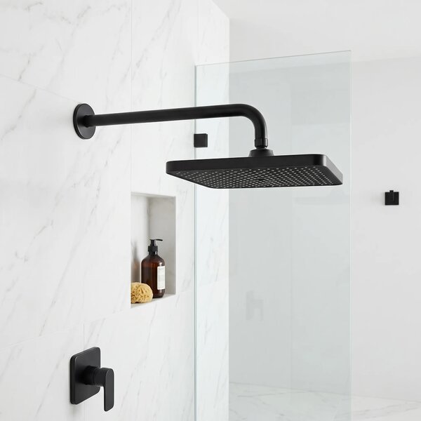 Pravokotna naglavna prha REA JS-032 Black