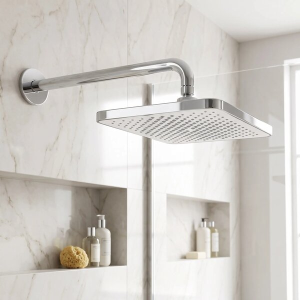 Pravokotna naglavna prha REA JS-032 Chrome