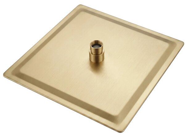 Kvadratna nadglavna prha REA JS-P015BG 30cm Brush Gold