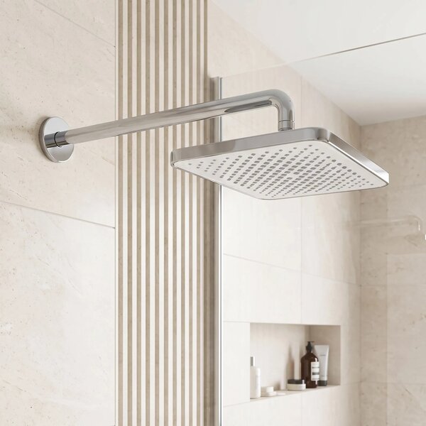 Pravokotna naglavna prha REA JS-032 Chrome