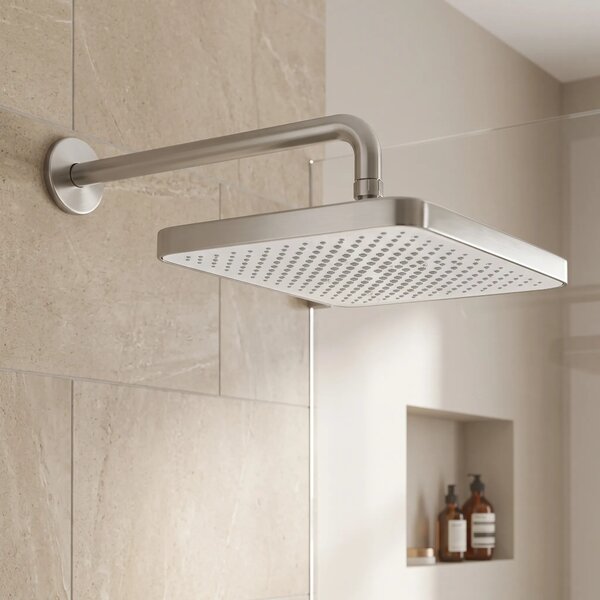 Pravokotna naglavna prha REA JS-032 Brushed Nickel