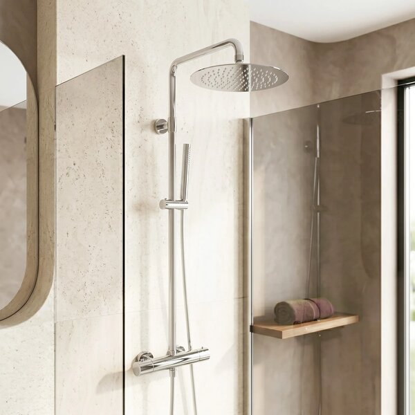 Okrogla tuš glava REA JS-P014 25cm Chrome