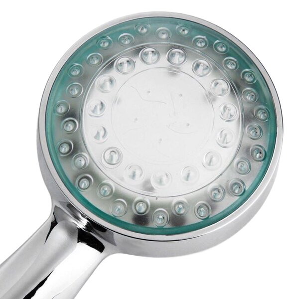 RGB LED tuš ročka krom 7 barv