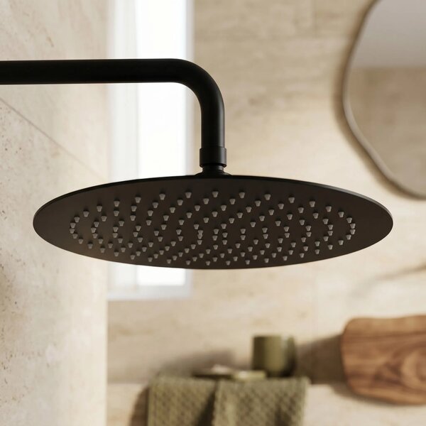 Okrogla tuš glava REA JS-P014B 30cm Black