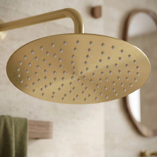 Okrogla tuš glava REA JS-P014BG 30cm Brush Gold