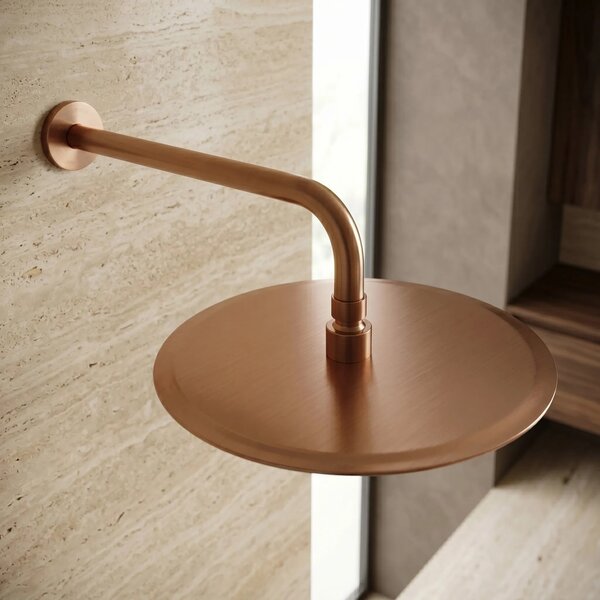 Okrogla tuš glava REA JS-P014BRG 30cm Brush Copper