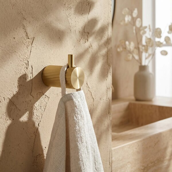 Kopalniški obešalnik 64104 SOLO Brush Gold