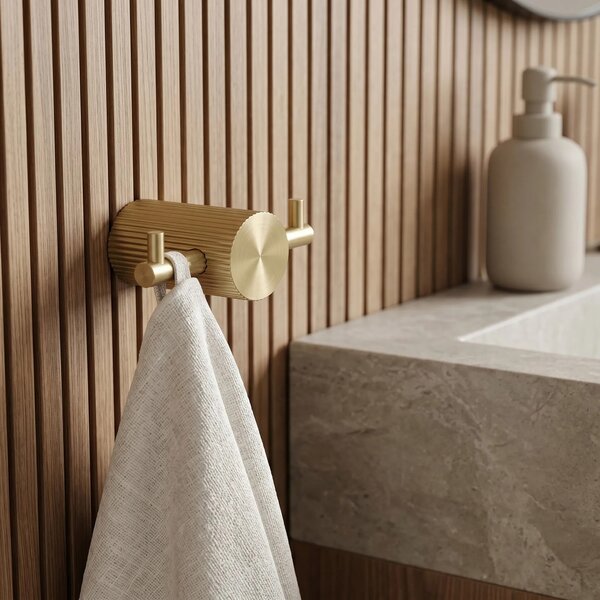Kopalniški obešalnik 64104A SOLO Brush Gold