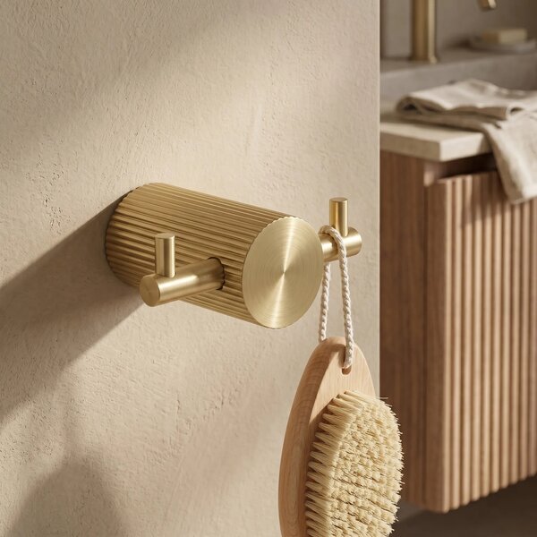 Kopalniški obešalnik 64104A SOLO Brush Gold