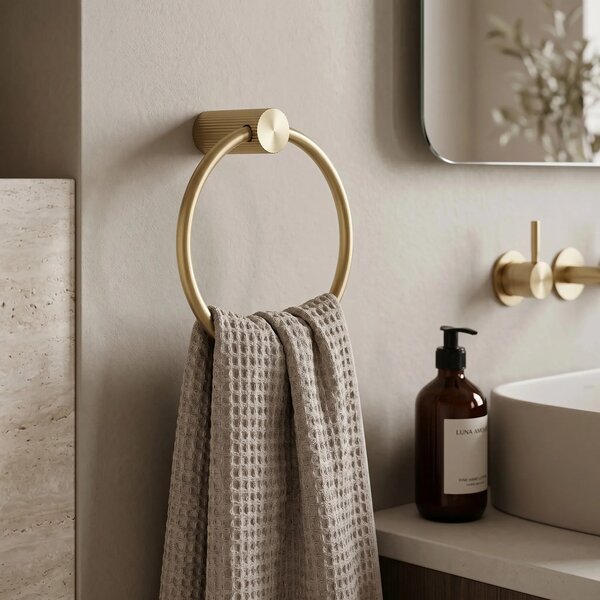 Kopalniški obešalnik Ring 64106 SOLO Brush Gold
