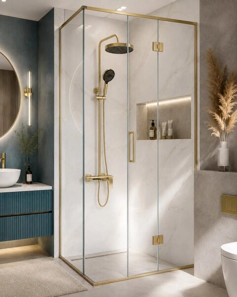 Komplet za prhanje Rea Vision Brush Gold