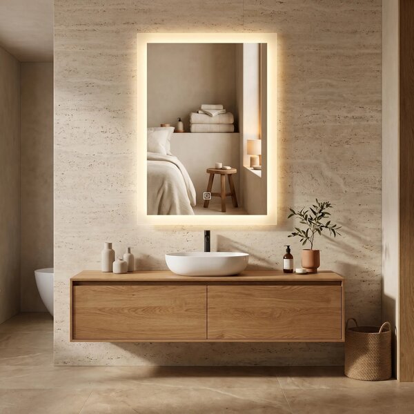 Stensko ogledalo LED 60x80cm SAB-3426