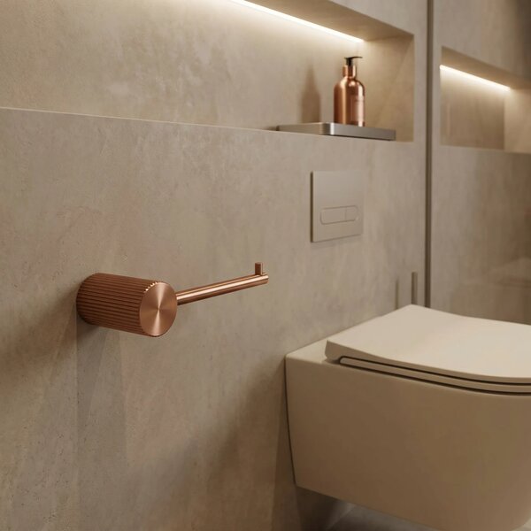 Držalo za toaletni papir 64105 SOLO Brush Copper