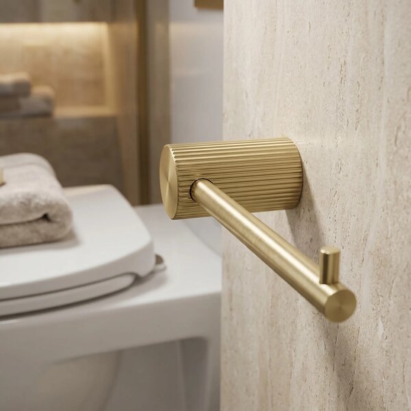 Držalo za toaletni papir 64105 SOLO Brush Gold