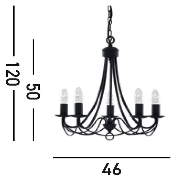 LESTENEC Maypole 46/120 cm E14