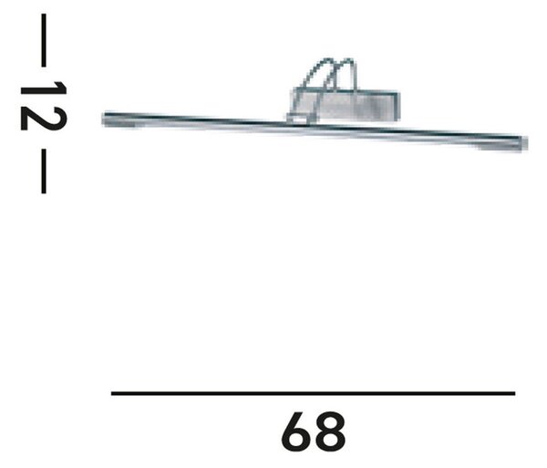 LED-SVETILKA ZA SLIKE Majorca 68/12/20 cm