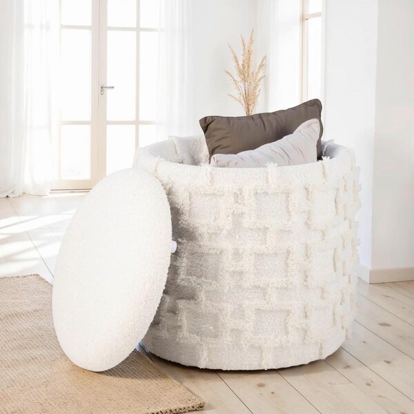 Livetastic Tabure Wolle, Krem Barva