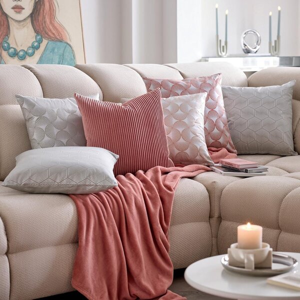 Modern Living Okrasna Blazina Melania, Roza, Ca. 45/45 Cm