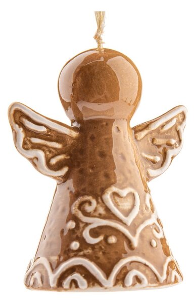 Keramičen okrasek za jelko 7 cm Angel – Dakls