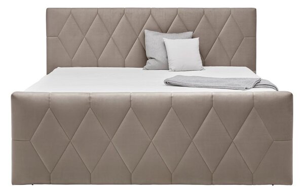 Mömax Postelja Boxspring Josie B, Bež, 180x200