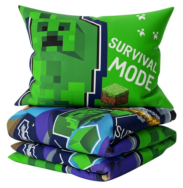Otroška posteljnina MINECRAFT MOOD barvna Dimenzije posteljnine: 70 x 80 cm | 140 x 200 cm