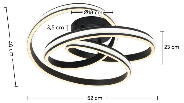 STROPNA LED-SVETILKA Hamal 46 W 6600 lm 3000-4500 K 220-240 V